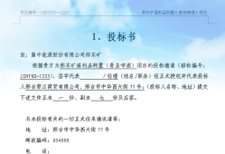 競標(biāo)書競標(biāo)書格式要求