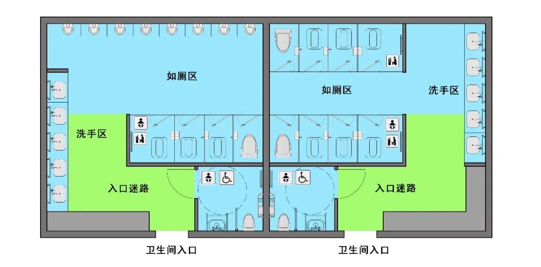 公共廁所平面圖,衛(wèi)生間地面改造最簡單材料  第2張