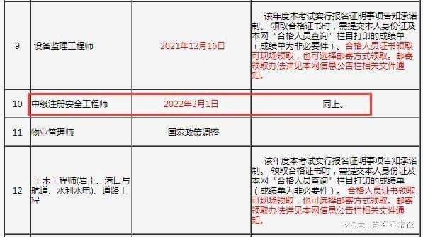內(nèi)蒙古注冊安全工程師證書領取的簡單介紹  第2張